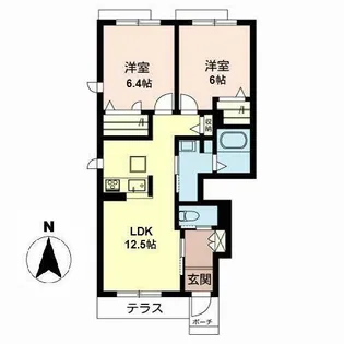 シャーメゾン キャトル【0101号室】の間取り
