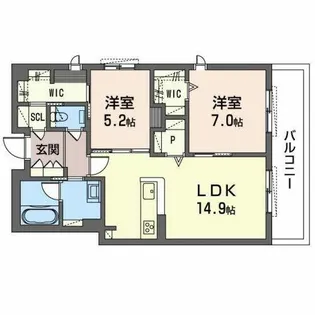 シエクル【0205号室】の間取り