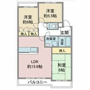 ラ・ファミーユⅠ【2階】の間取り