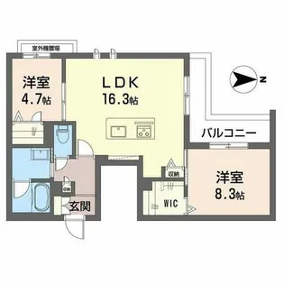 プレシャス メゾン【0205号室】の間取り