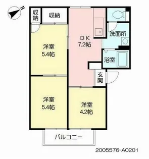 シャトー自由ヶ丘 A棟【A0201号室】の間取り