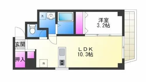 La Benten【4階】の間取り