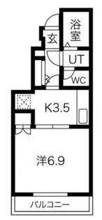 カプラン飾磨Ⅲ【1階】の間取り