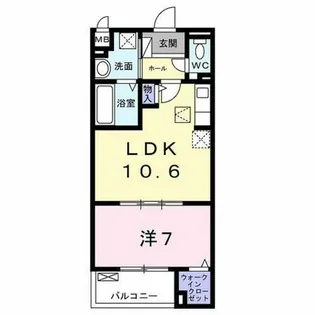 メゾンドエフ【1階】の間取り