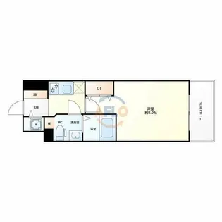 プラウドフラット新大阪【12階】の間取り