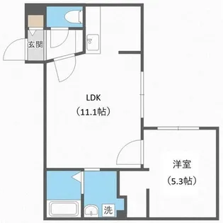 ラヴェーラ円山鳥居前【4階】の間取り