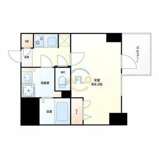 S-RESIDENCE新大阪Rish【8階】の間取り