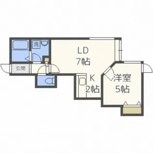 フトゥーロ【206号室】の間取り