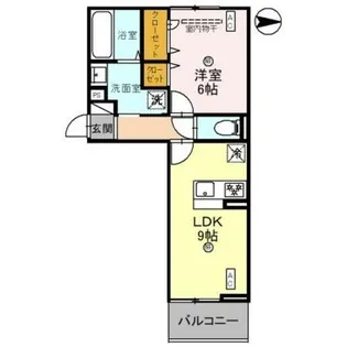 ブランシア膳所【1階】の間取り