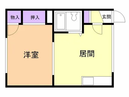 ハイツKAWAMURA【203号室】の間取り