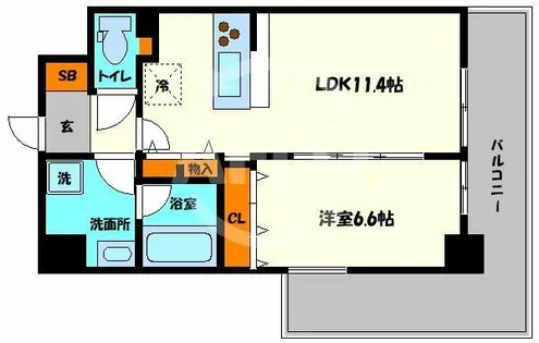 Fuku島之内【2階】の間取り