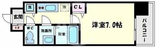 セイワパレス玉造上町台【8階】の間取り