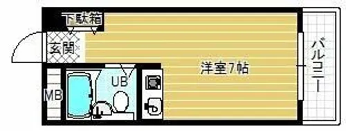 ウィズテリア蔵之内【3階】の間取り