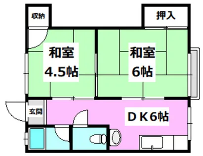 ビスタ岸部ハイツ【A203号室】の間取り
