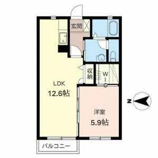 ルイ シャトー【0206号室】の間取り