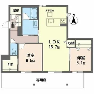 シャーメゾン ウィズ タカ I【0101号室】の間取り