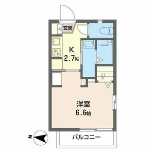 フレグランス桃山【0201号室】の間取り