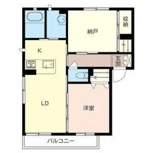 シャーメゾン新北野【0201号室】の間取り