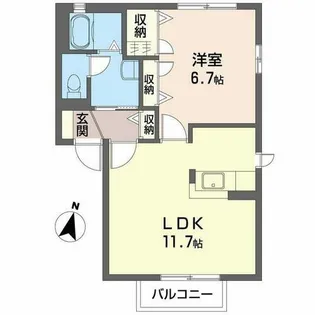 ルーチェ・ベガ A・B【1階】の間取り