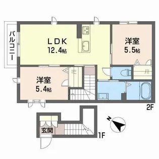 エスパシオ K【0201号室】の間取り