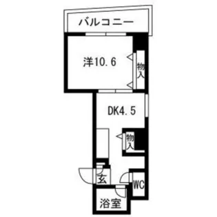 フェスタ天神【7階】の間取り