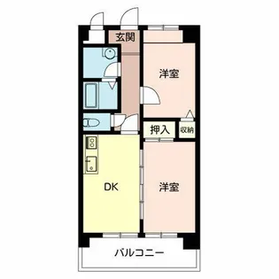 WING南草津【0205号室】の間取り