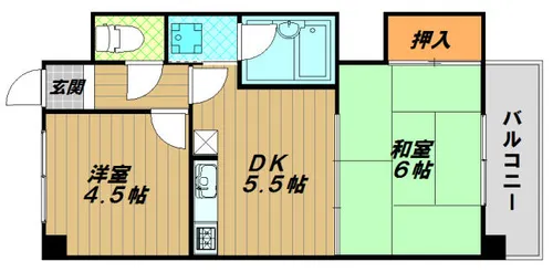 フェイス神戸【3階】の間取り