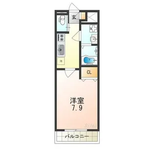 フィアスコート中百舌鳥【3階】の間取り