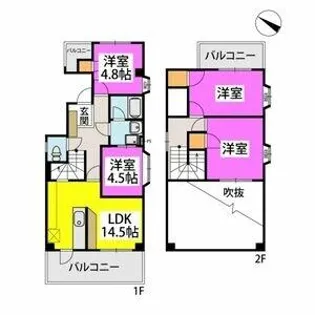 グランドステータス清川ビル【501号室】の間取り