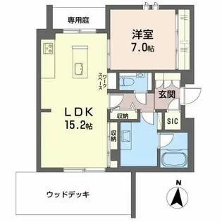 エグゼスト ネロ【0103号室】の間取り