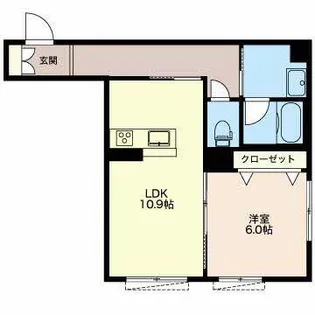 TERASS八田【0103号室】の間取り