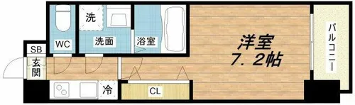 ファステート都島ベルズ【7階】の間取り