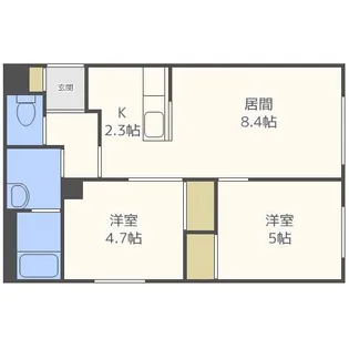 フォレストR-Ⅱ【3階】の間取り