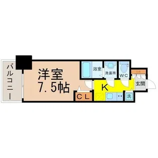 プレサンスジェネ葵【10階】の間取り