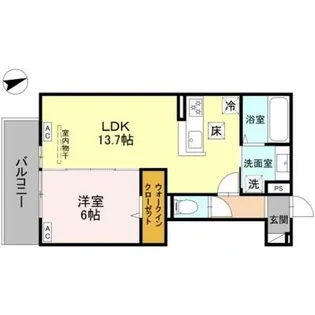 GRAMM下津林WEST【3階】の間取り
