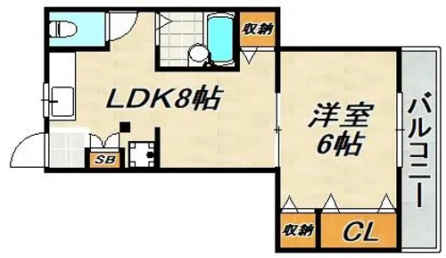 タカラハイツ【2階】の間取り