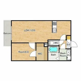 ジーメゾン名古屋牛立ルエーレ【3階】の間取り