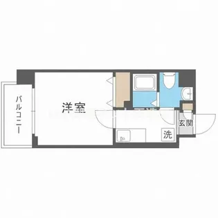 リアーレ北田辺【6階】の間取り