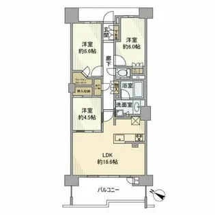 プラウド瑞穂汐路【2階】の間取り
