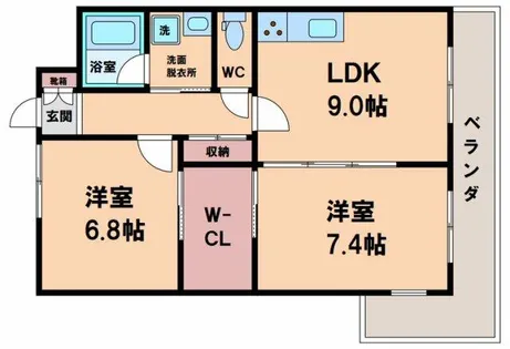 南海グランドコート我孫子【4階】の間取り