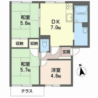 ハイツ池田B【B101号室】の間取り