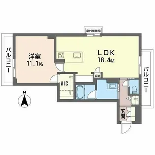 ヴェスプッチ 二条城【0205号室】の間取り