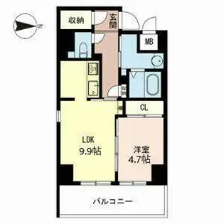 都壱番館 三条堀川【0902号室】の間取り