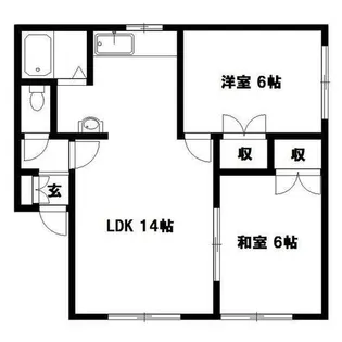 ハウスチクバ【2階】の間取り