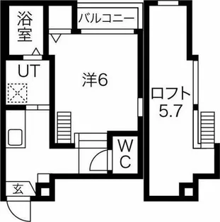トライデント新栄Ⅰ【2階】の間取り
