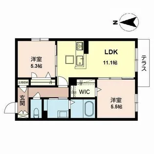 Sha Maison EDEL公園南【0101号室】の間取り