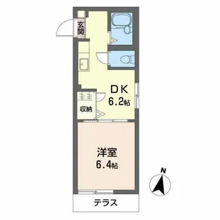 シャーメゾン大今里【0101号室】の間取り