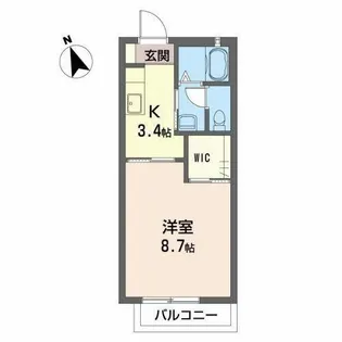 カーサベルテ【0203号室】の間取り