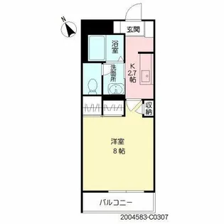 MAST中井C棟【3階】の間取り