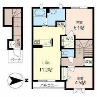 シャーメゾンOCTO【0202号室】の間取り